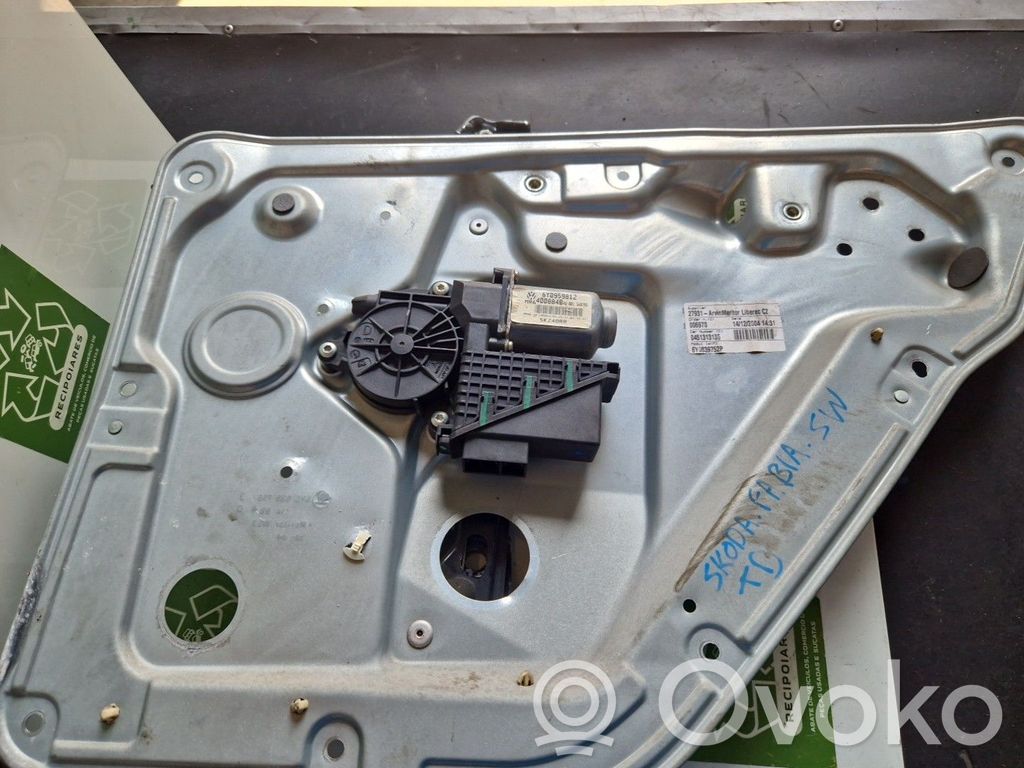 Skoda Fabia Mk1 (6Y) Mechanizm podnoszenia szyby tylnej bez silnika 