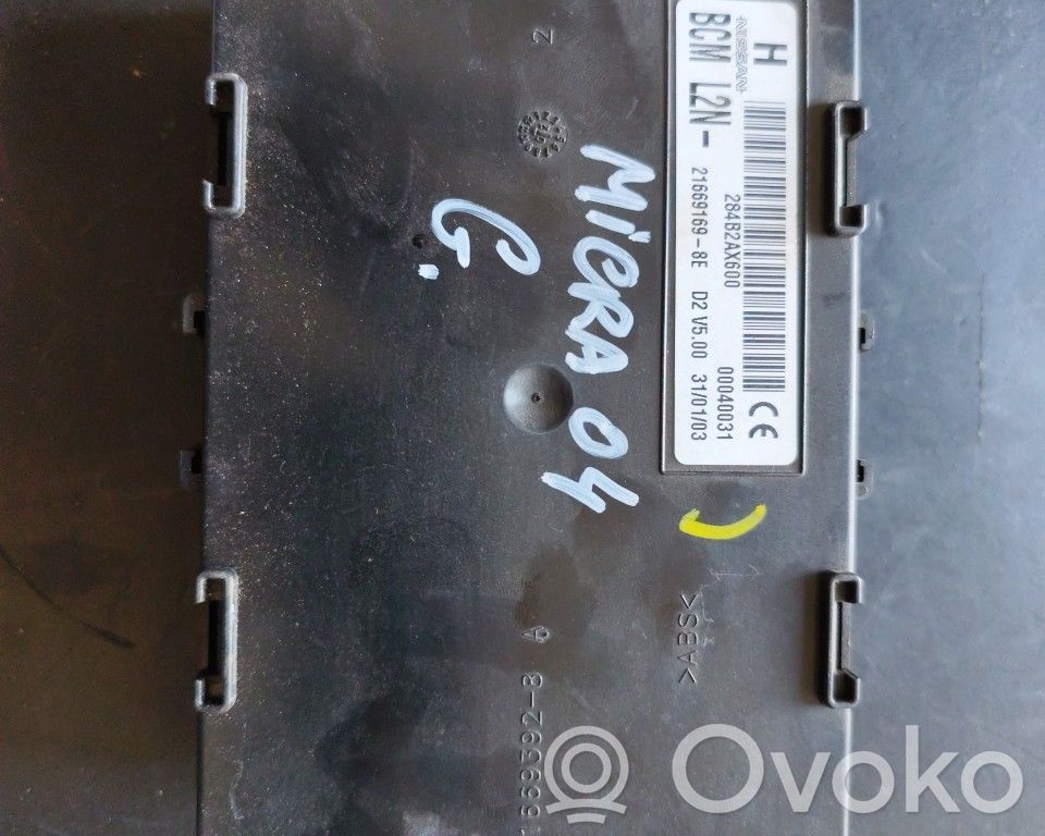 Module confort   284B2AX600,216691698E,BCML2N