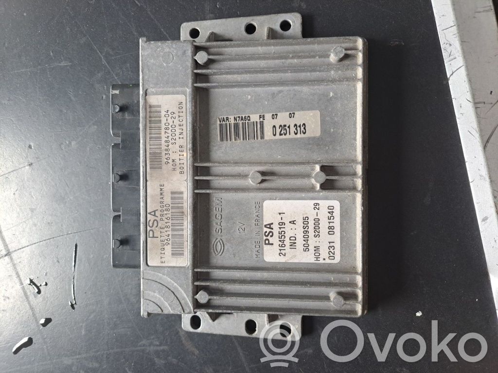 Engine control unit/module   9641816180,216455191,963848478004