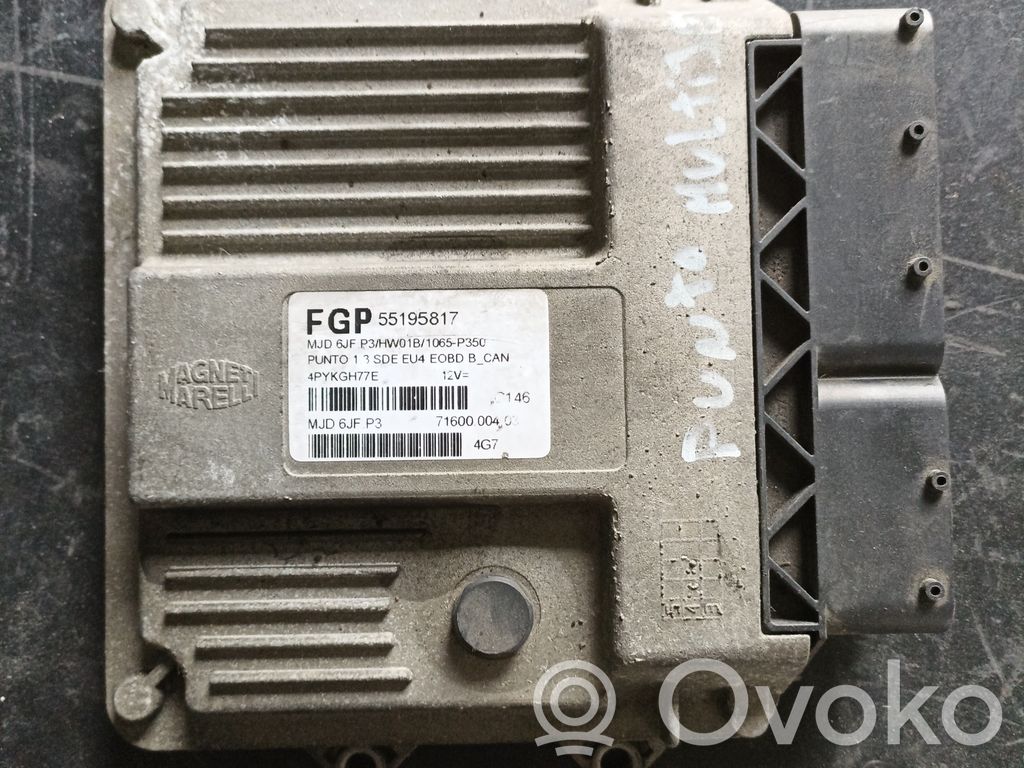 Engine control unit/module   55195817,7160000403,MJD6JFP3