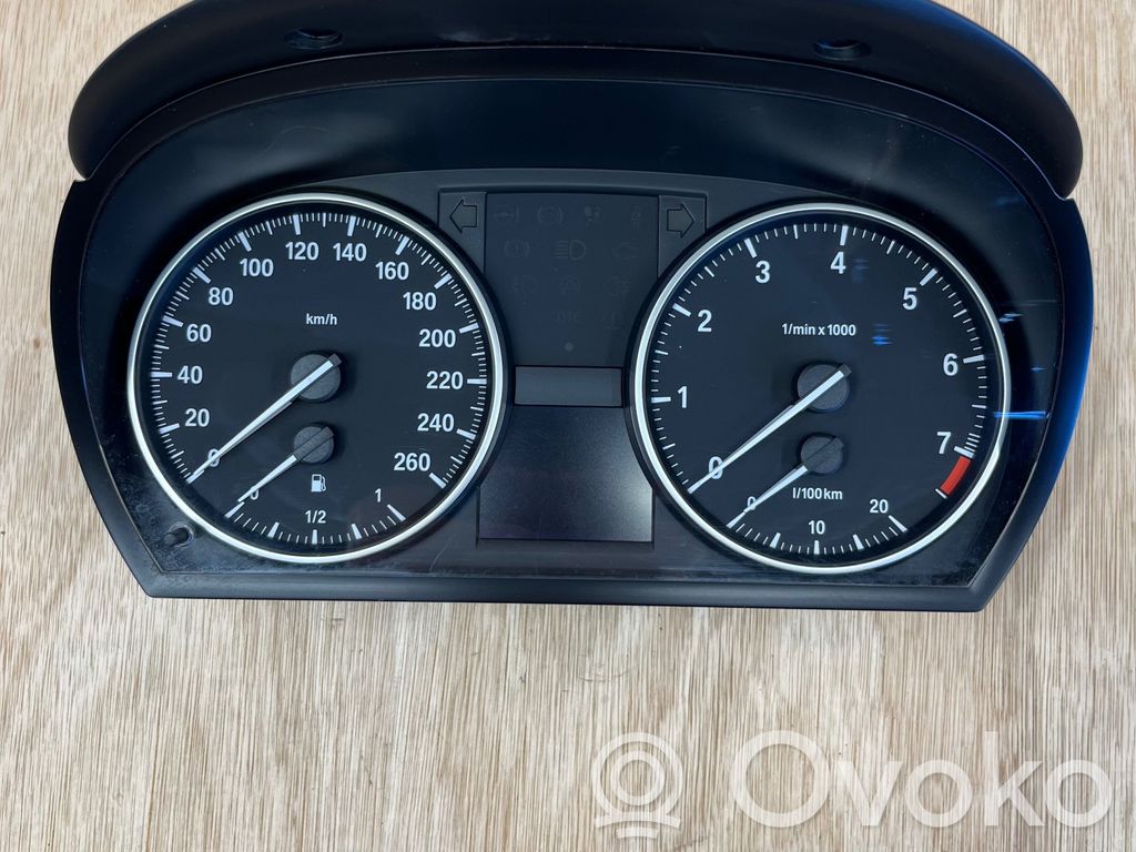 BMW 3 E90 E91 Speedometer (instrument cluster) 