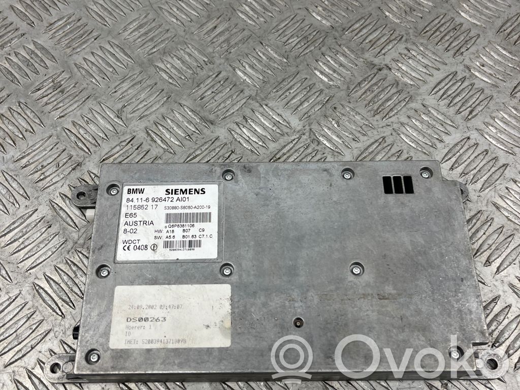 BMW 7 E65 E66 Phone control unit/module 