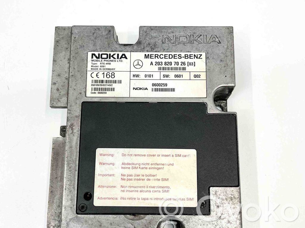Mercedes-Benz SL R230 Module unité de contrôle Bluetooth 