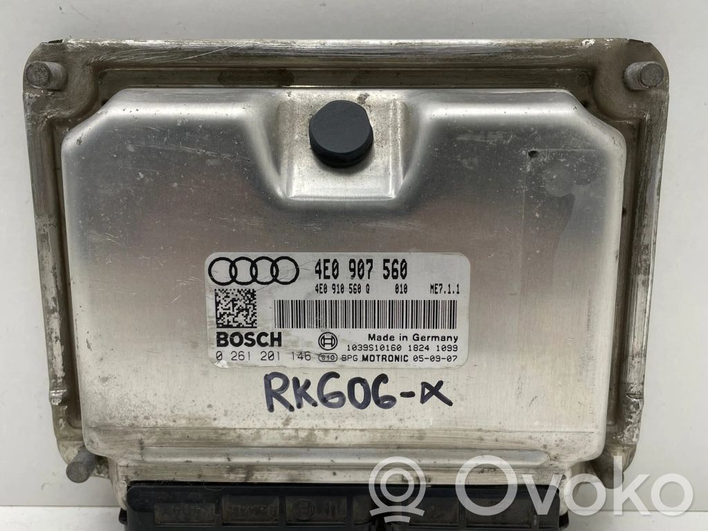 Moottorin ohjainlaite/moduuli   4E0907560,4E0910560Q,0261201146