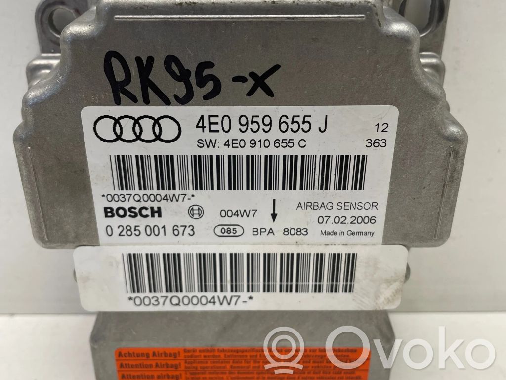 Audi A8 S8 D3 4E Airbag control unit/module 