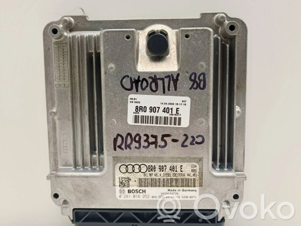 Engine control unit/module   8R0907401E,0281016252,8K1907401A