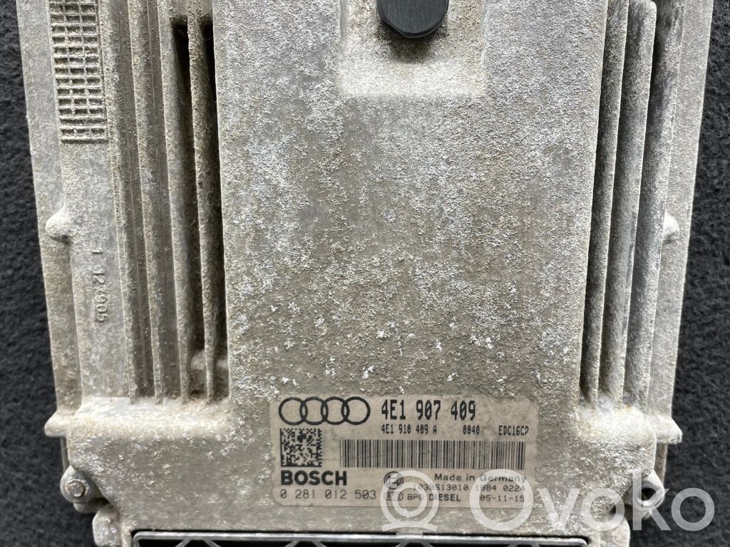 Audi A8 S8 D3 4E Moottorin ohjainlaite/moduuli 