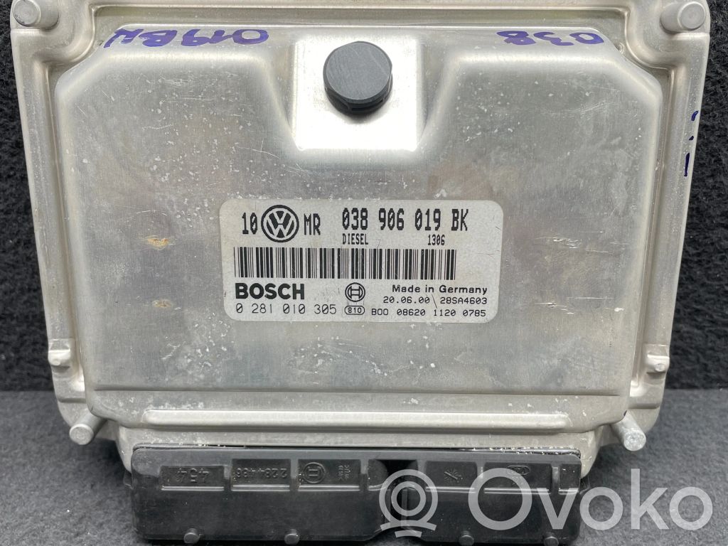 Engine control unit/module   038906019BK,0281010305