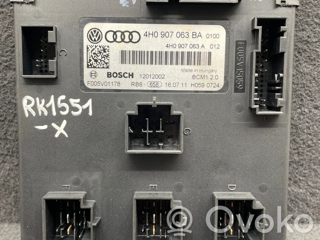 Audi A6 C7 Module confort 