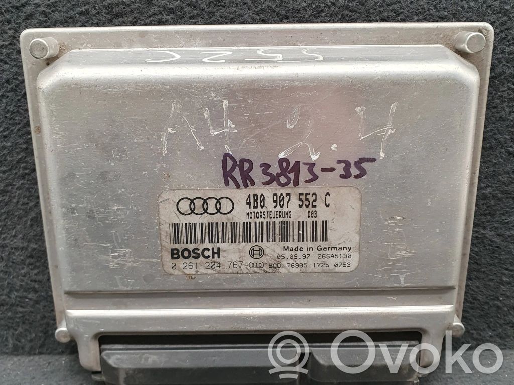 Engine control unit/module   4B0907552C,0261204767