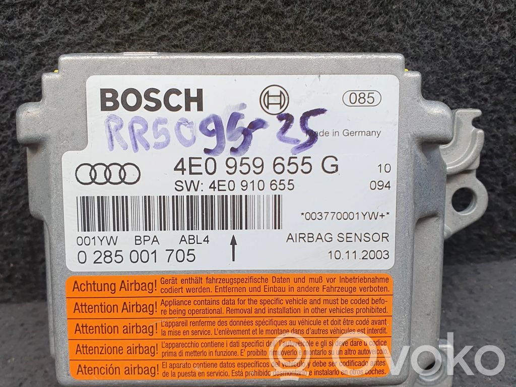 Airbag control unit/module   4E0959655G,4E0910655