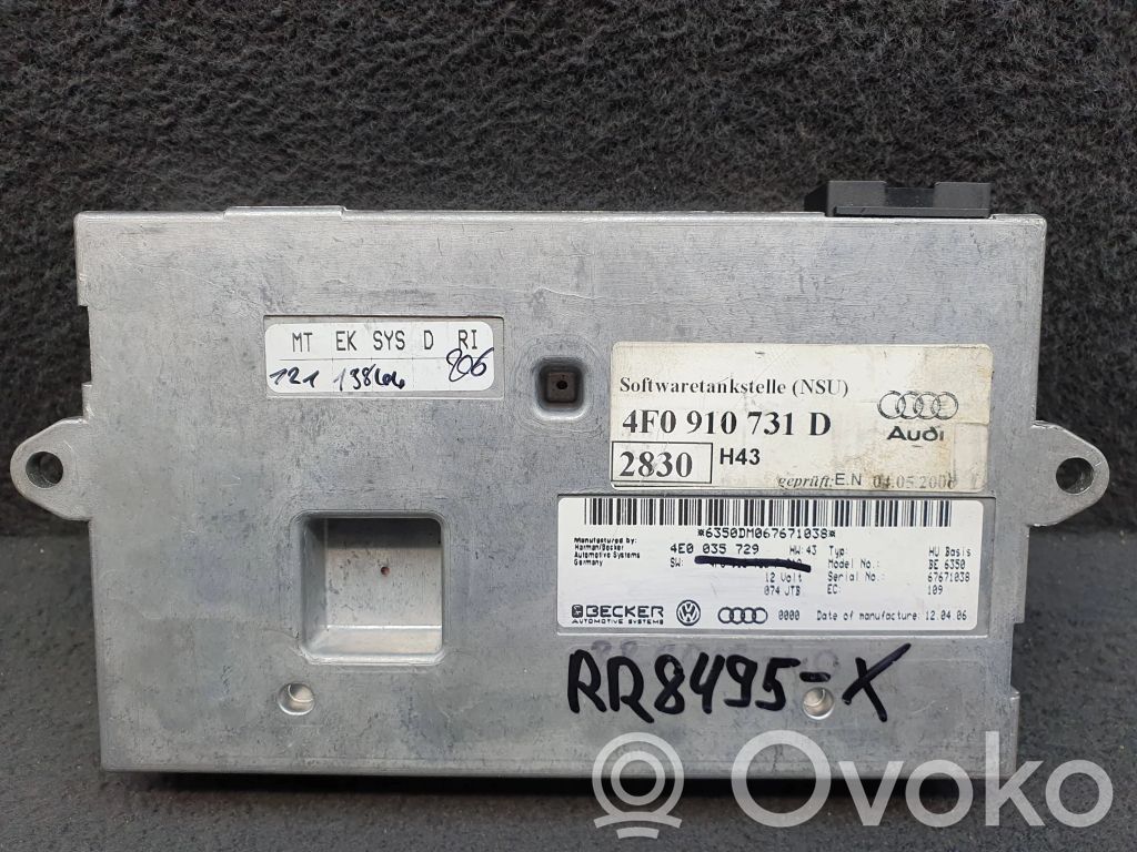 Audi A6 S6 C6 4F Jednostka MMI 