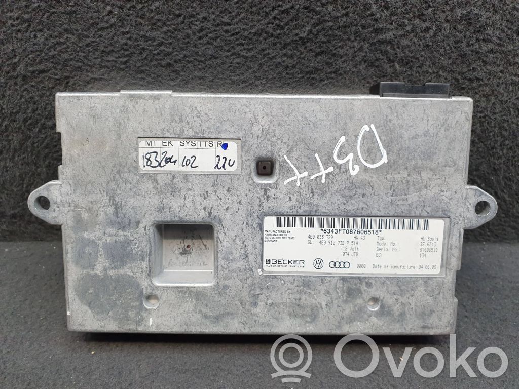 MMI control unit   4E0910732P,4E0035729