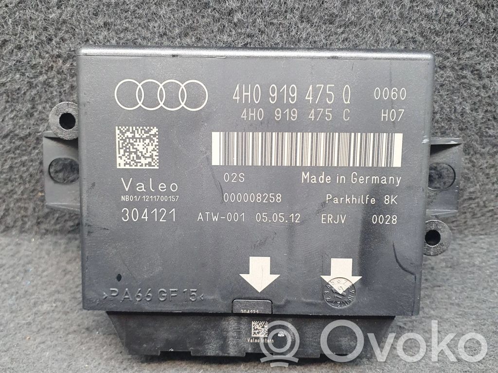 Audi A6 S6 C7 4G Pysäköintitutkan (PCD) ohjainlaite/moduuli 