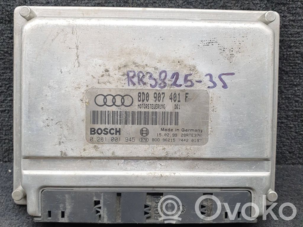 Audi A4 S4 B5 8D Unidad de control/módulo del motor 