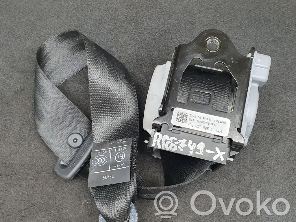 Audi A6 S6 C7 4G Cinturón trasero 