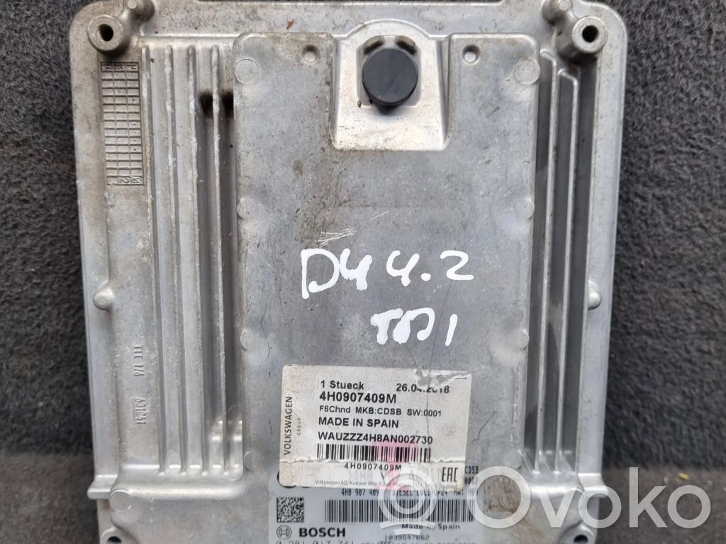 Audi A8 S8 D4 4H Engine control unit/module 