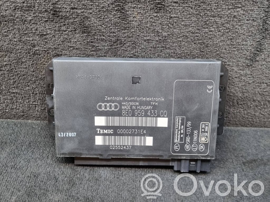 Audi A4 S4 B7 8E 8H Module confort 