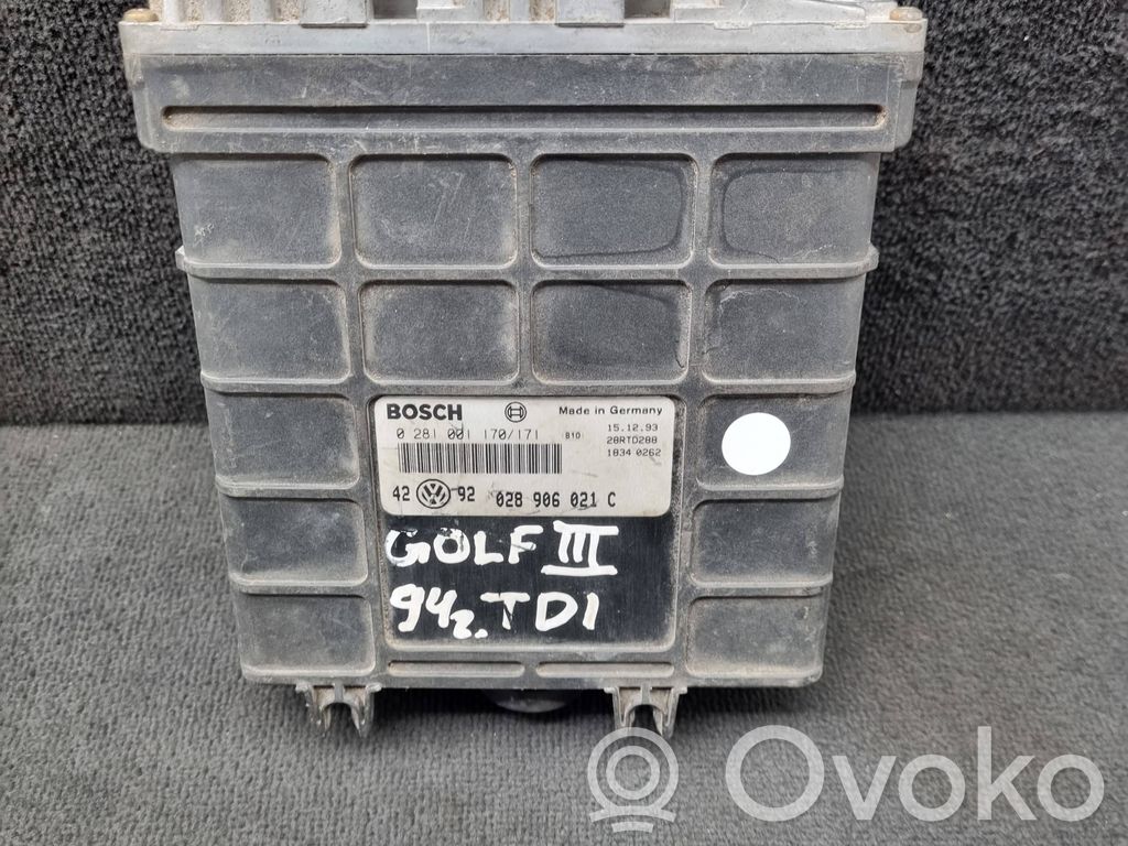 Volkswagen Golf III Engine control unit/module 