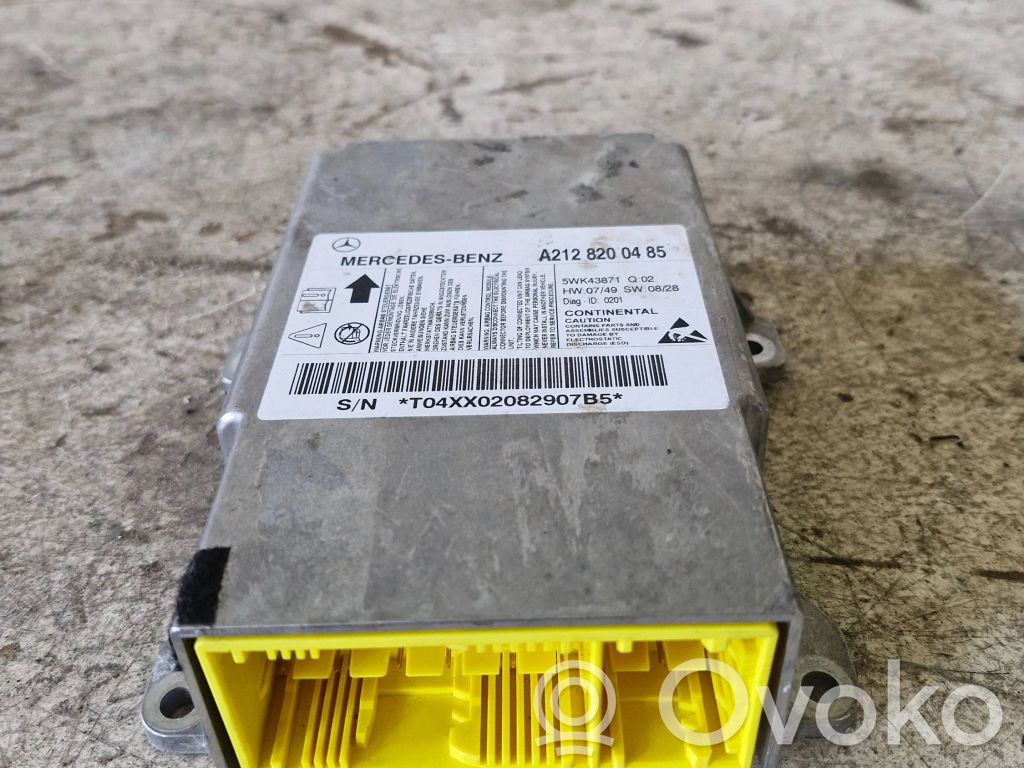Mercedes-Benz E W212 Airbag control unit/module 