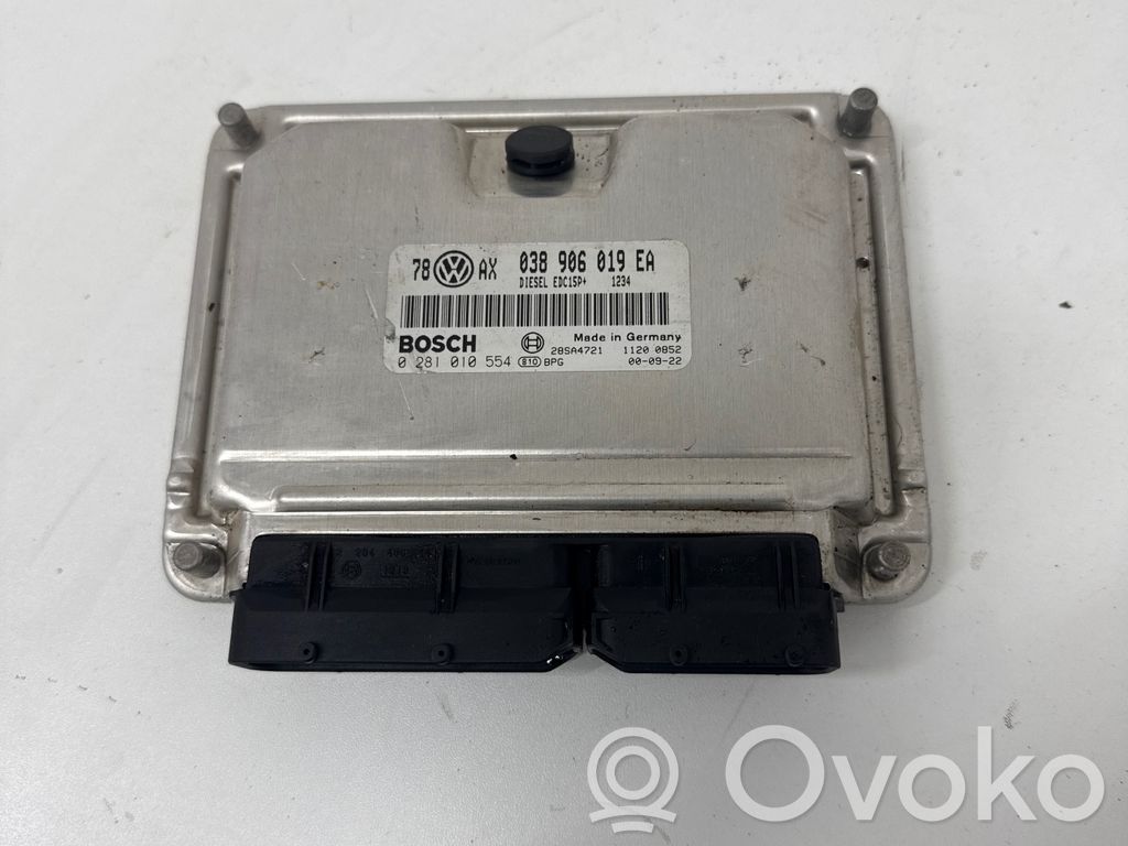 Engine control unit/module   038906019EA,0281010554,28SA4721