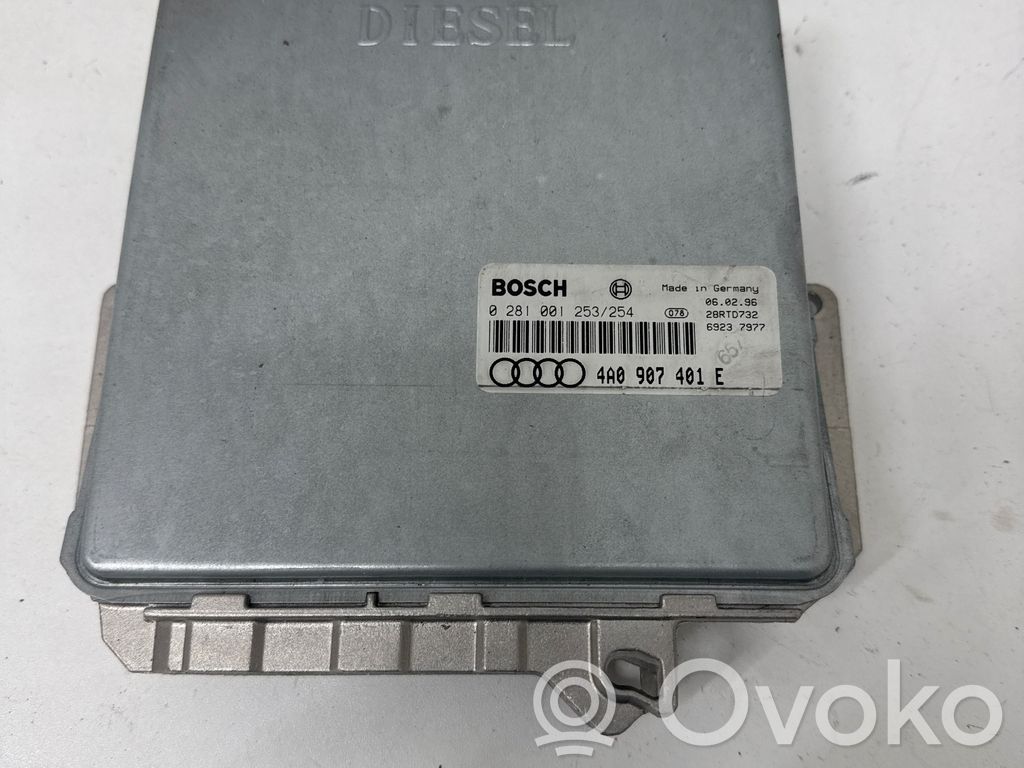 Engine control unit/module   0281001253,4A0907401E,28RTD732