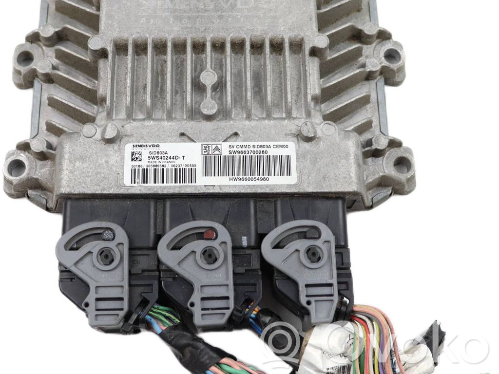 Engine control unit/module   9660054980,9663700280,5WS40244DT