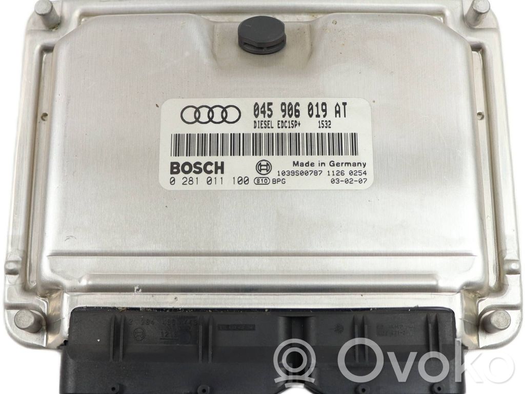 Engine control unit/module   045906019AT,0281011100,1039S00787