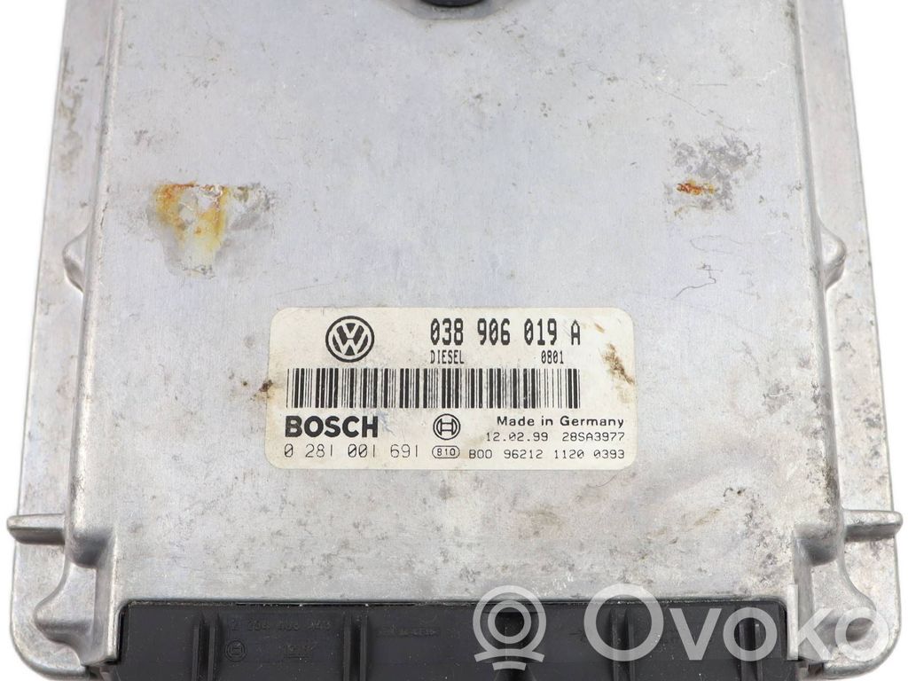 Engine control unit/module   038906019A,28SA3977,0281001691