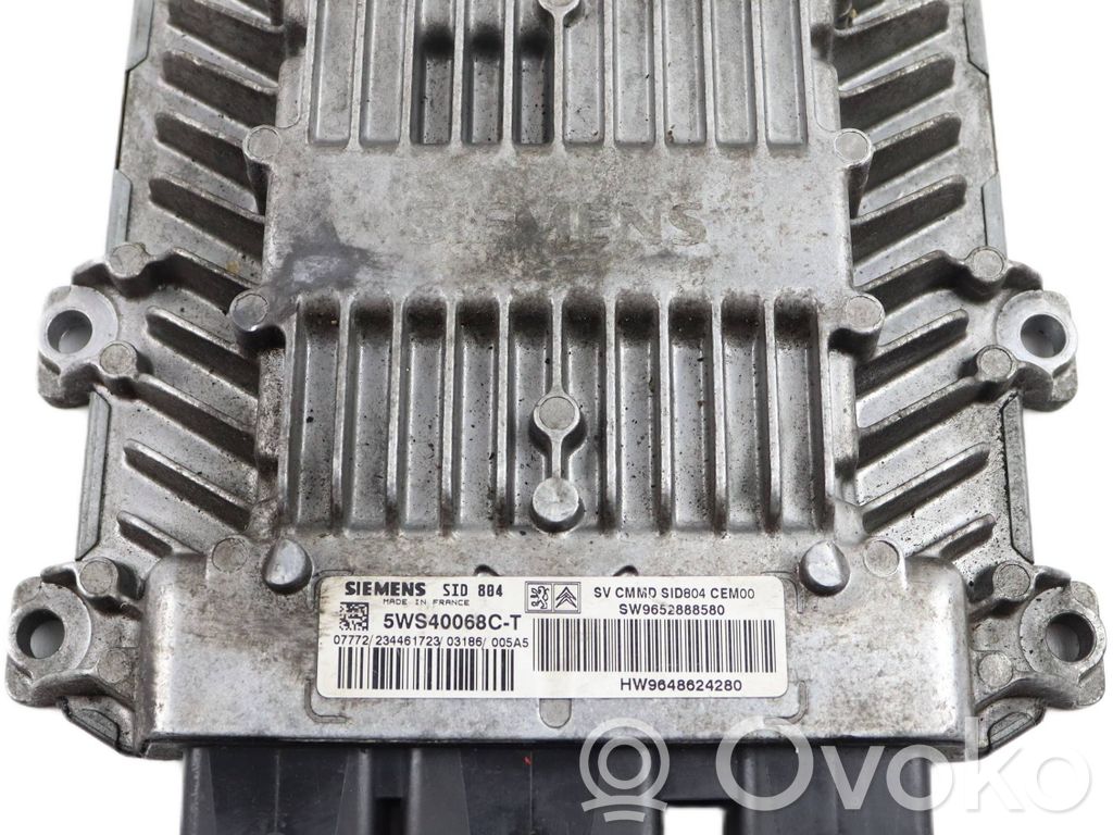 Engine control unit/module   9652888580,9642624280,5WS40068CT