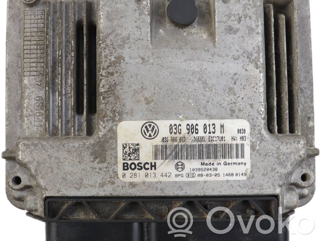 Skoda Fabia Mk2 (5J) Engine control unit/module 