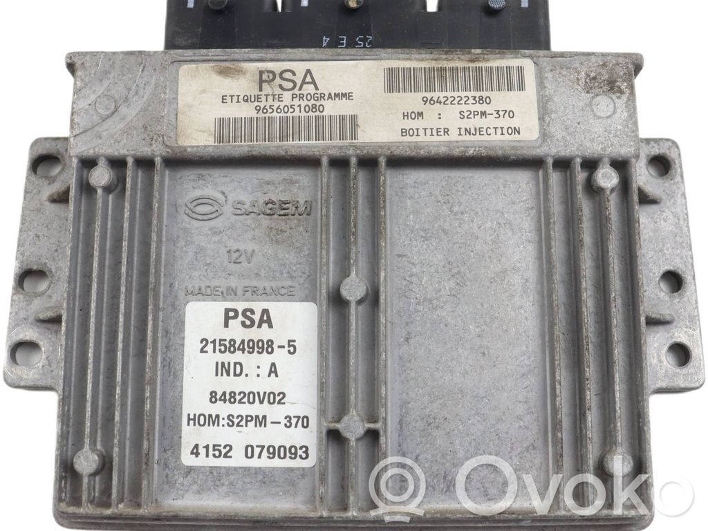 Engine control unit/module   9656051080,9642222380,S2PM370