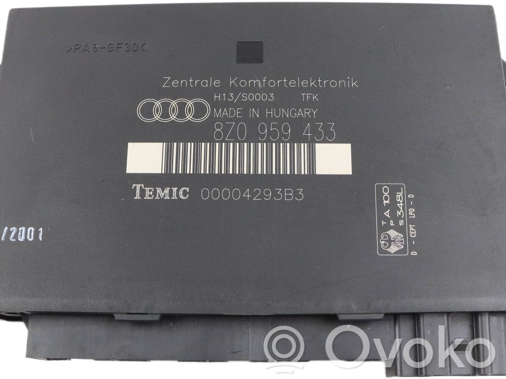 Central body control module   8Z0959433,00004293B3