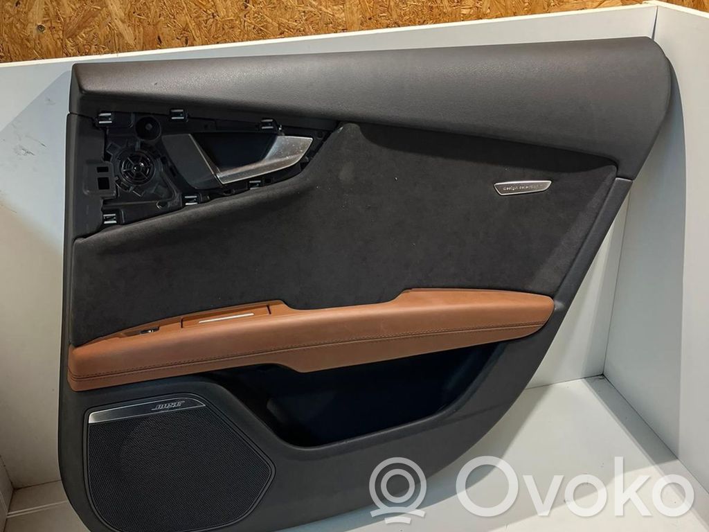 Audi A7 S7 4G Moldura del tarjetero de la puerta trasera 