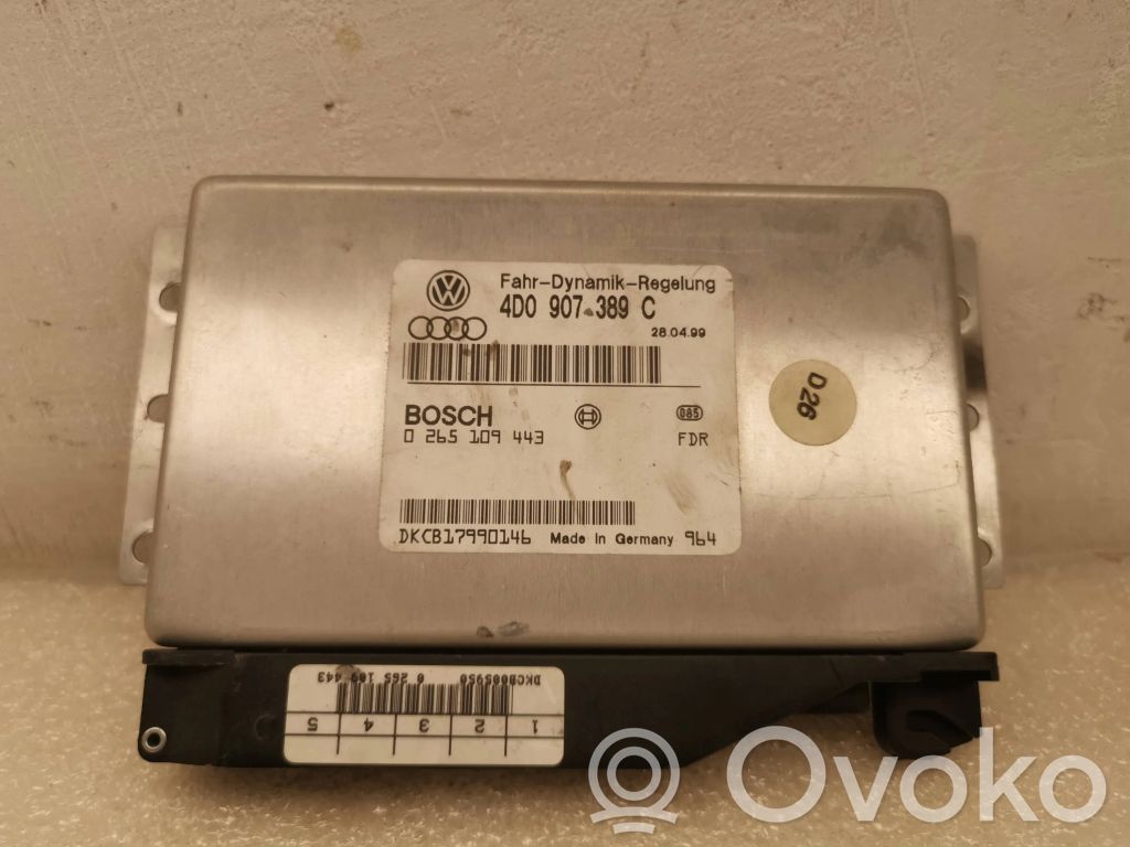 Audi A8 S8 D2 4D ESP (stability system) control unit 
