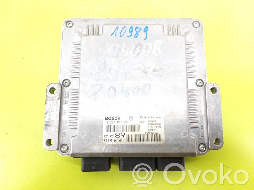 Peugeot 307 Engine control unit/module 