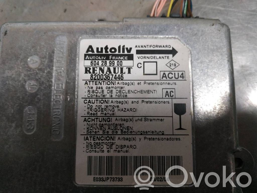 Airbag control unit/module   8200367446