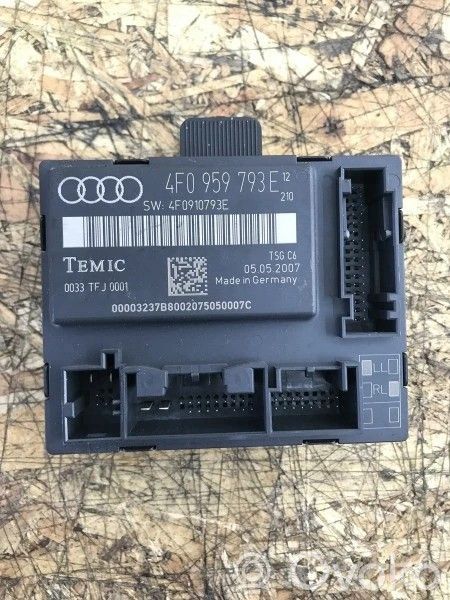Audi A6 S6 C6 4F Durų elektronikos valdymo blokas 