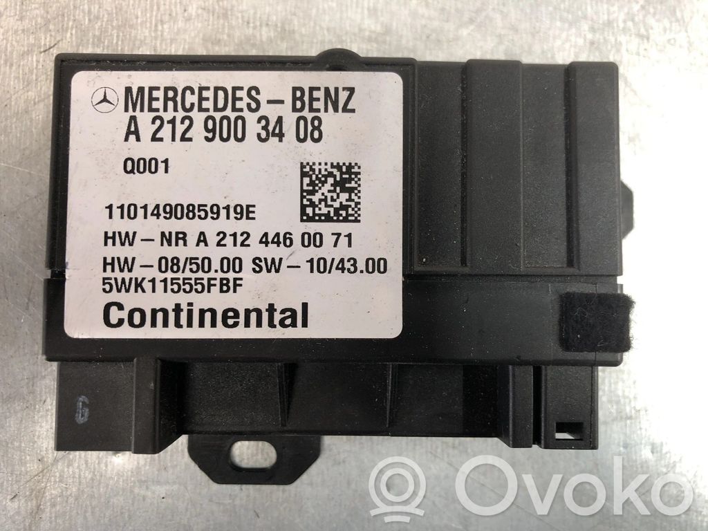 Mercedes-Benz E W212 Unitate/modul comandă pompă injecție combustibil 