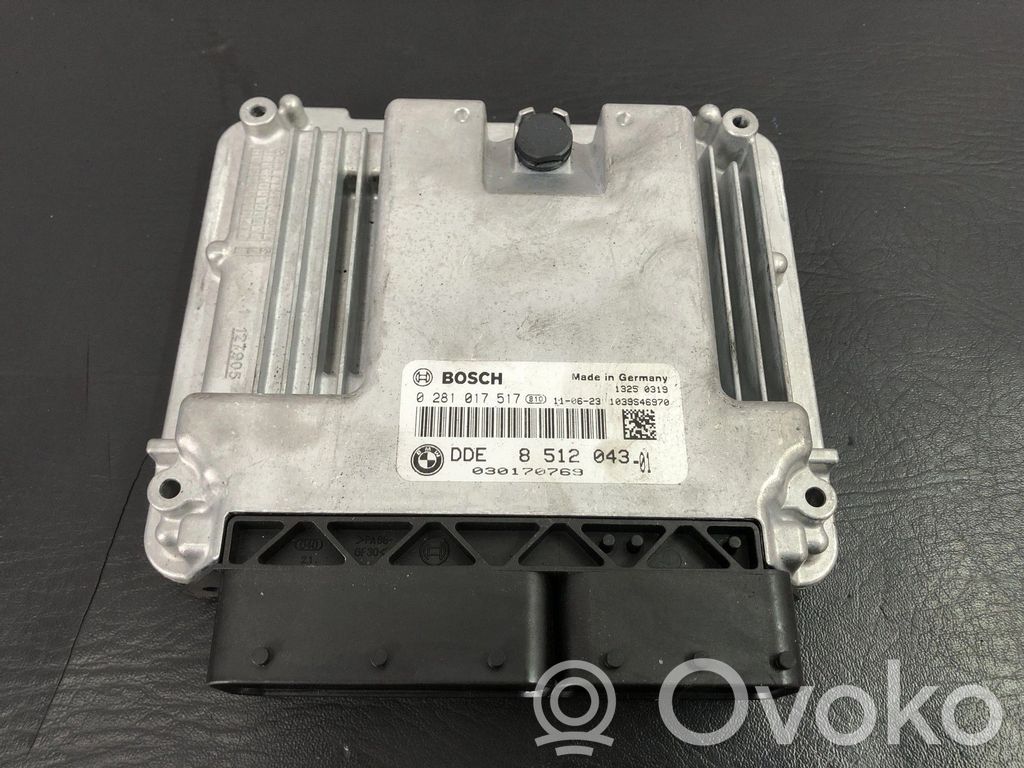 BMW 3 E90 E91 Motora vadības bloka ECU 