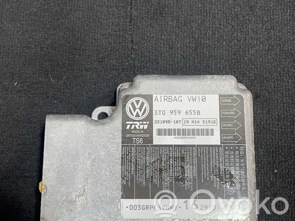 Skoda Superb B6 (3T) Sterownik / Moduł Airbag 