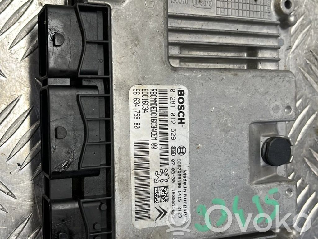 Peugeot 207 Engine control unit/module 