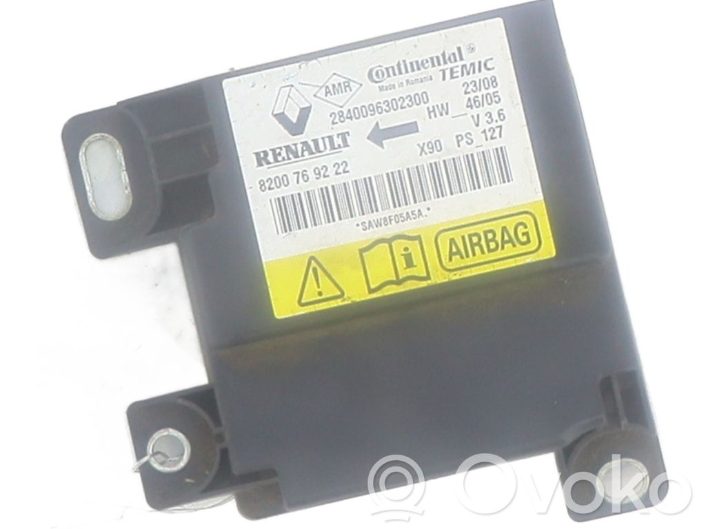 Dacia Sandero Airbag control unit/module 