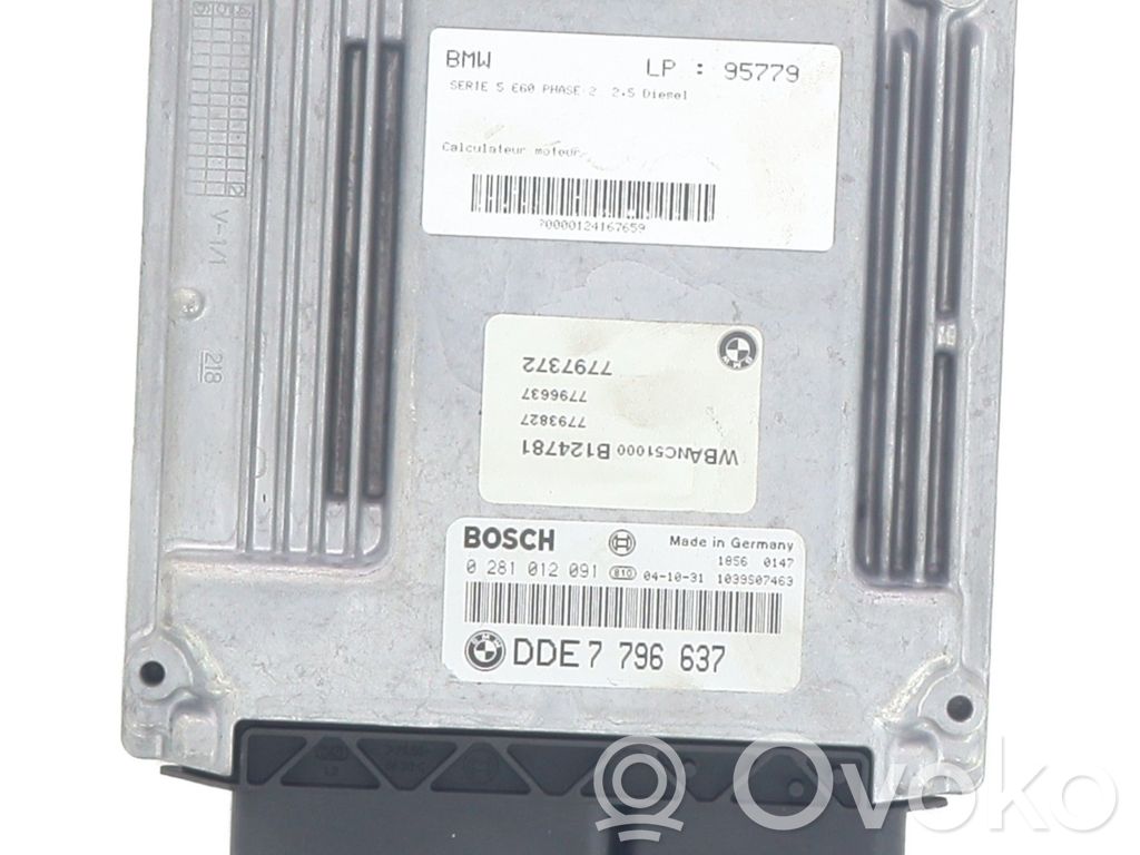 BMW 5 E60 E61 Sterownik / Moduł ECU 