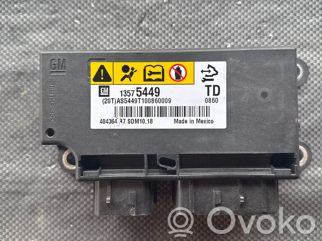 Opel Insignia A Unitate/modul de comandă airbaguri 