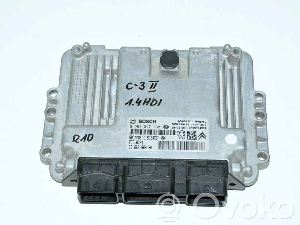Citroen C3 Engine control unit/module ECU 