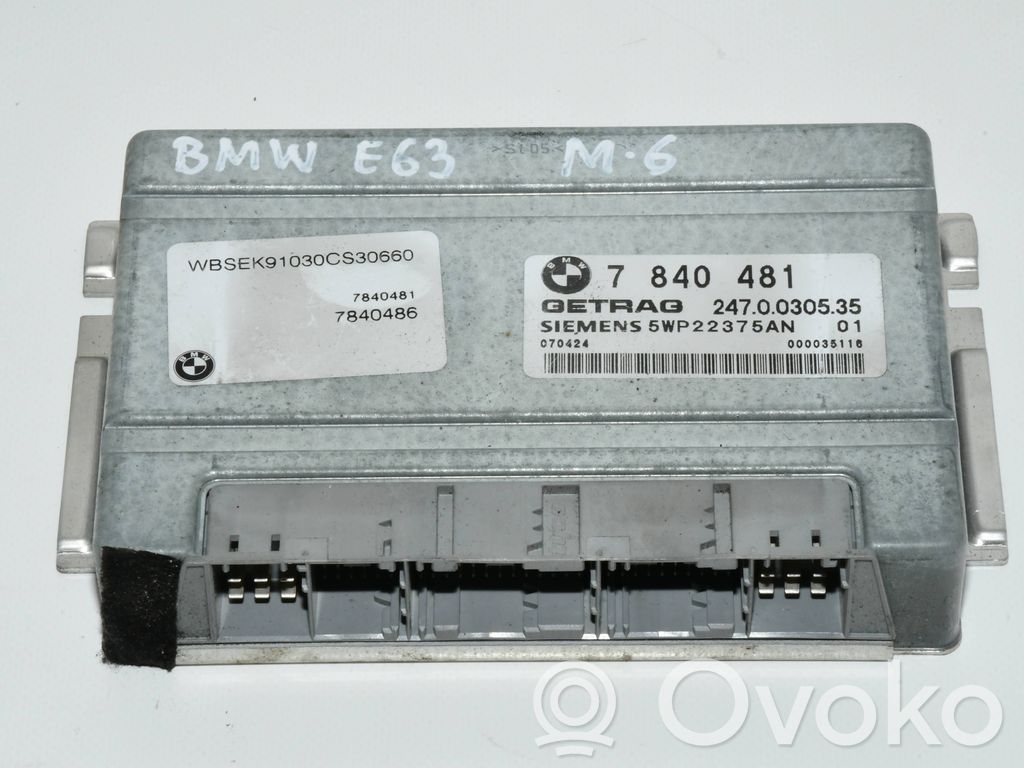 BMW 6 E63 E64 Gearbox control unit/module 