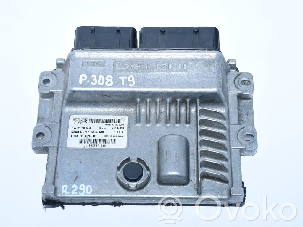 Engine control unit/module ECU   9827971680,9818035080