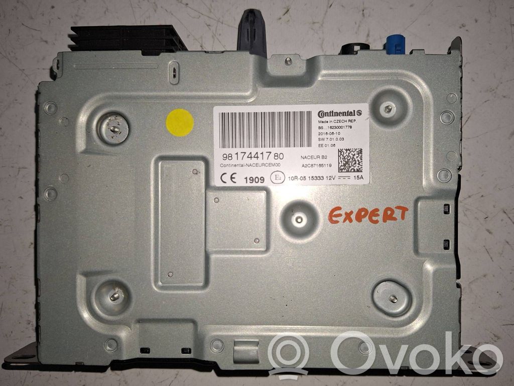 Peugeot Expert Navigation unit CD/DVD player 