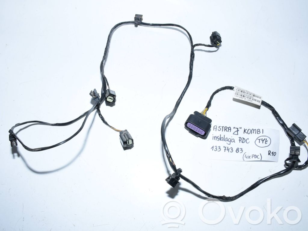 Opel Astra J Cableado del sensor de aparcamiento (PDC) 